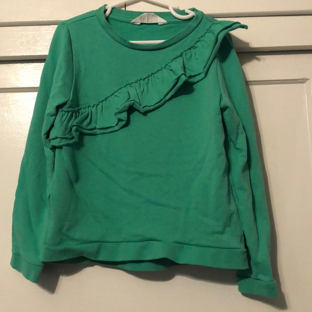 Girls green long sleeved shirt